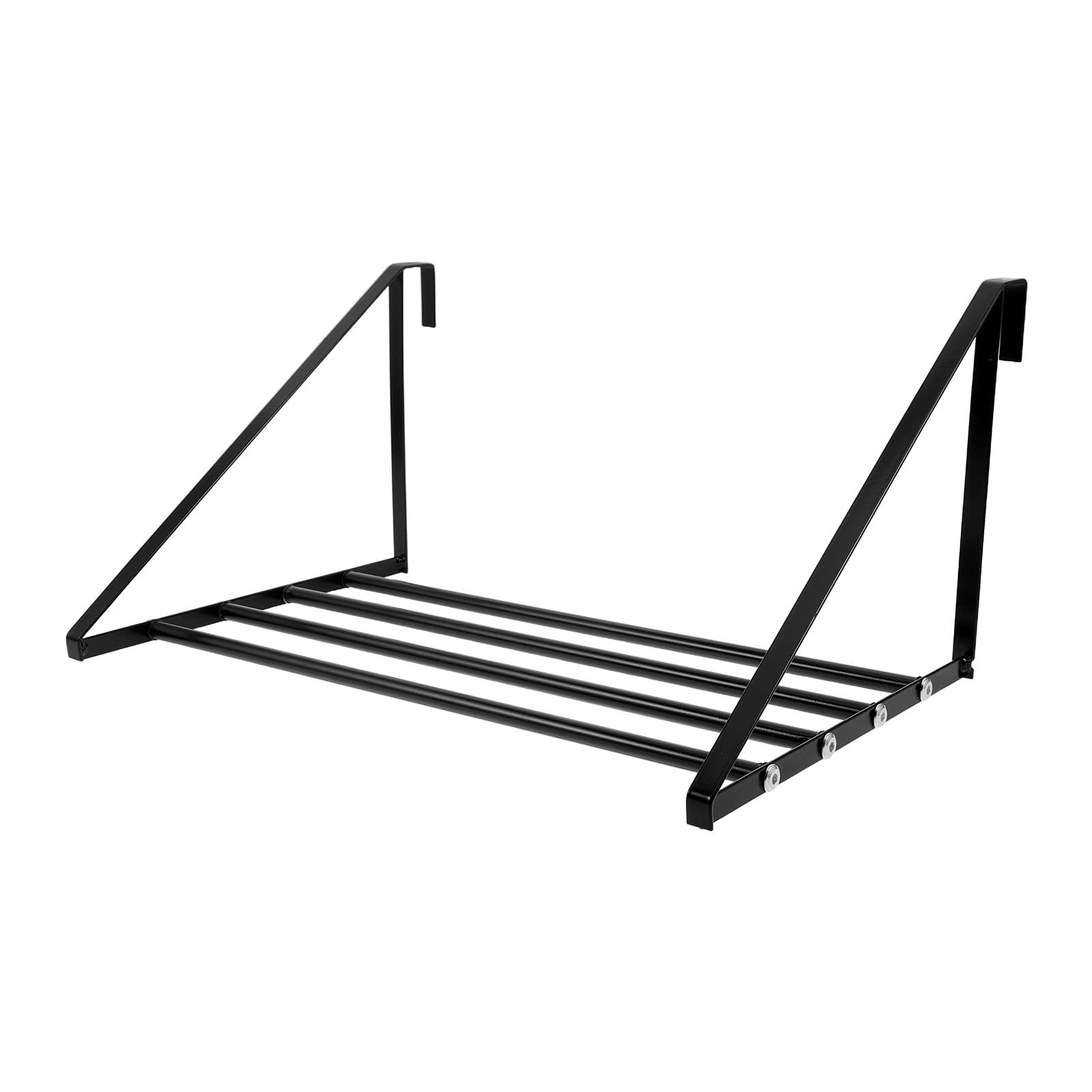 Porte-vêtements suspendu en fer noir avec grande capacité pour intérieur