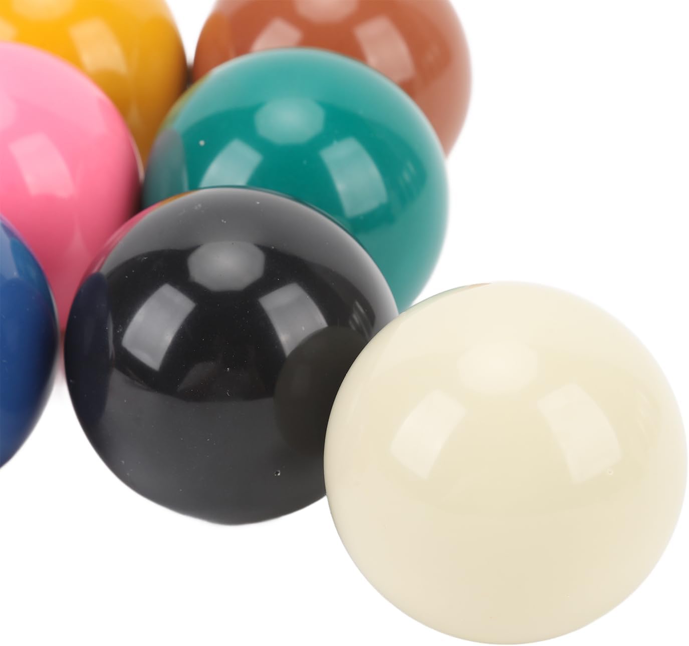 Zyyini Snooker Balls, 13 Balls 5.25cm Diameter Snooker Balls Table Game Street Ball, Replacement Resin Billiard Balls Set for Pool Tables