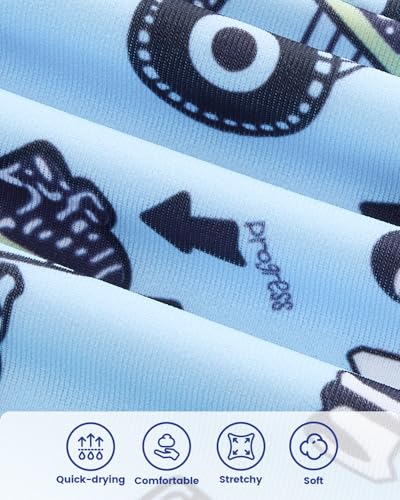 Image of DivingBirds Toddler Floatie Swimsuit with Hat for Boys Girls, Sleeveless Swim Suit with Floatation, 1-6Y