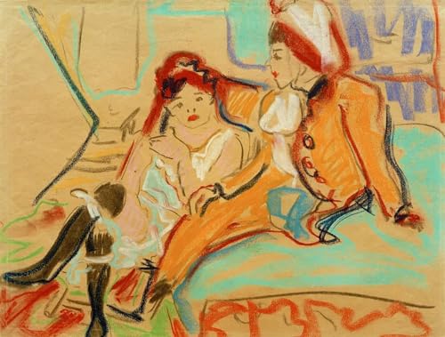 Impression Tableaux Graffiti Art Mural pour Salon Moderne Moritzburger Haus Kirchner 60x90cm