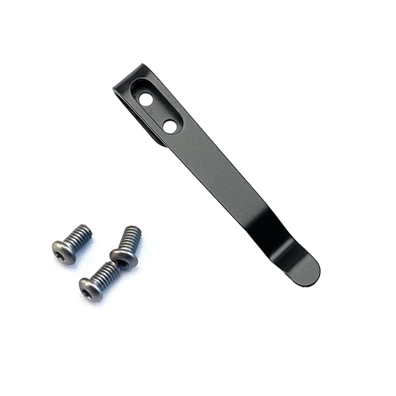 Crffz Black Stainless Steel Back Clip For Folding Pocket Slicer Tool Accessories Back Clip Folding Cutter With Screw Cutter