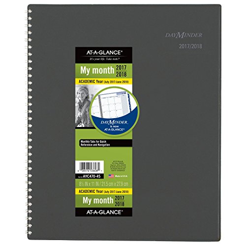 AT-A-GLANCE AYC47045-18 Academic Monthly Planner, July 2017 - June 2018, 8-1/2