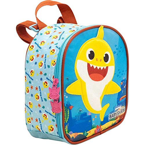 Kit Escolar Xeryus Baby Shark Plush Mochilete 14 + Lancheira (9041+9044)