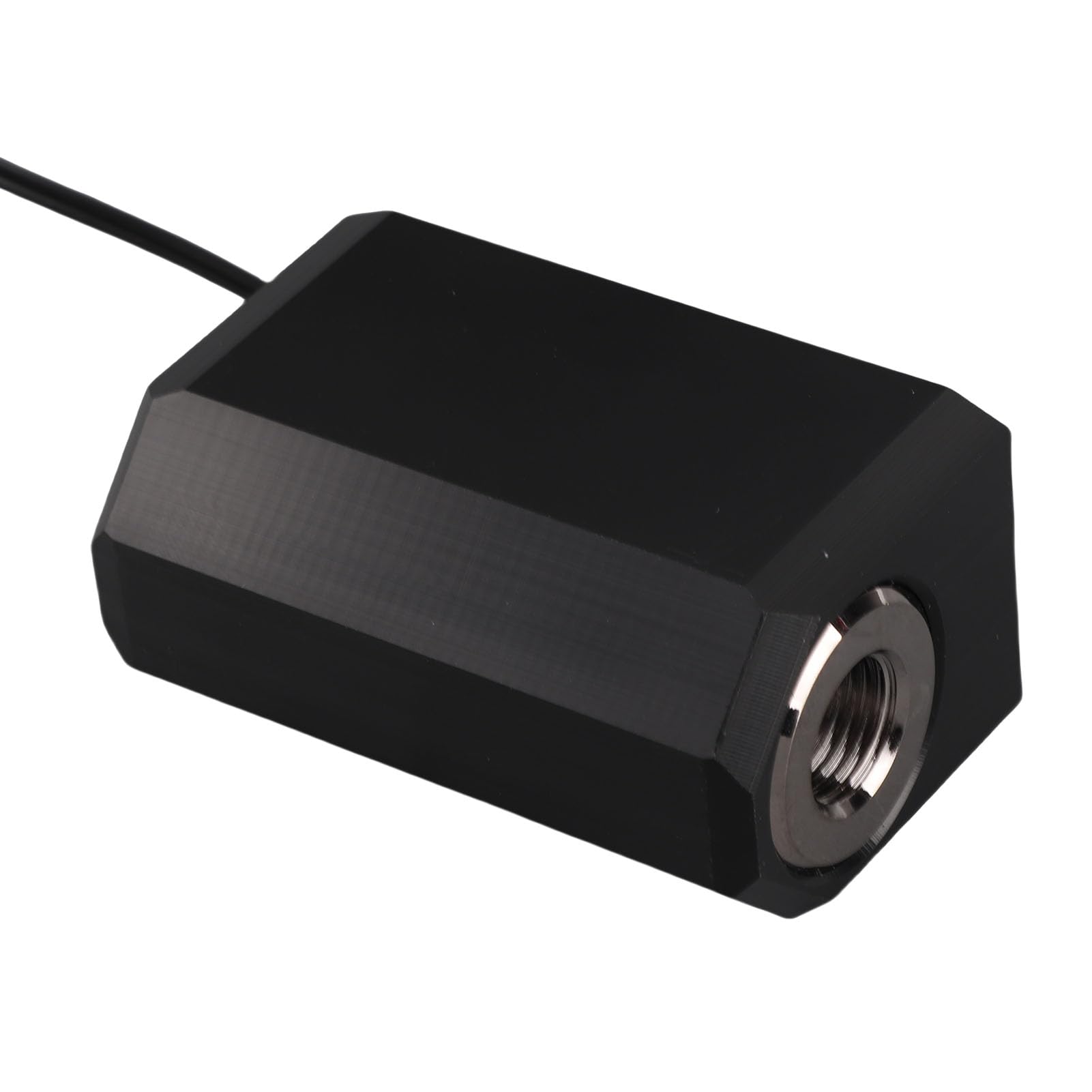 Débitmètre de Refroidissement par Eau pour PC en Ligne G1/4 ", Indicateur de Débit de Liquide de Refroidissement Numérique à Affichage OLED de Température/débit/vitesse avec Alarme pour Système de Ref