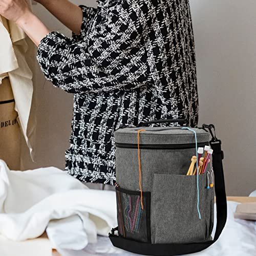 INOOMP Bolsa De Armazenamento De Lã Faça Você Bolsa De Armazenamento Quadrada Estampada Floral Recip