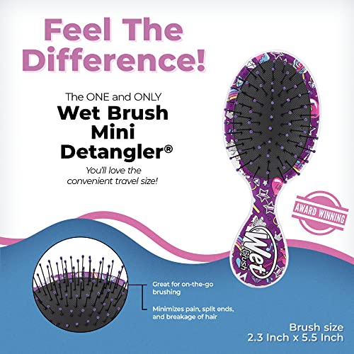 Wet Brush Squirt Detangler Hair Brushes - Llama Happy Hair - Mini Detangling Brush With Ultra-Soft Intelliflex Bristles Glide Through Tangles With Ease - Pain-Free Comb For All Hair Types #TOP1