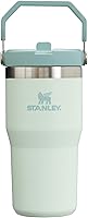 Vista 41 de Stanley IceFlow - Vaso con pajilla abatible con asa, de 20 onzas, tapa giratoria y popote abatible, botella de agua resistente a fugas, acero