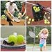 yotutun Tennisball mit Schnur, 4 Stück Tennistrainer Gummiband Tennistraining Elastisch Tennis Trainingsball Rebound Ball für Kinder Erwachsene Anfänger Solotraining