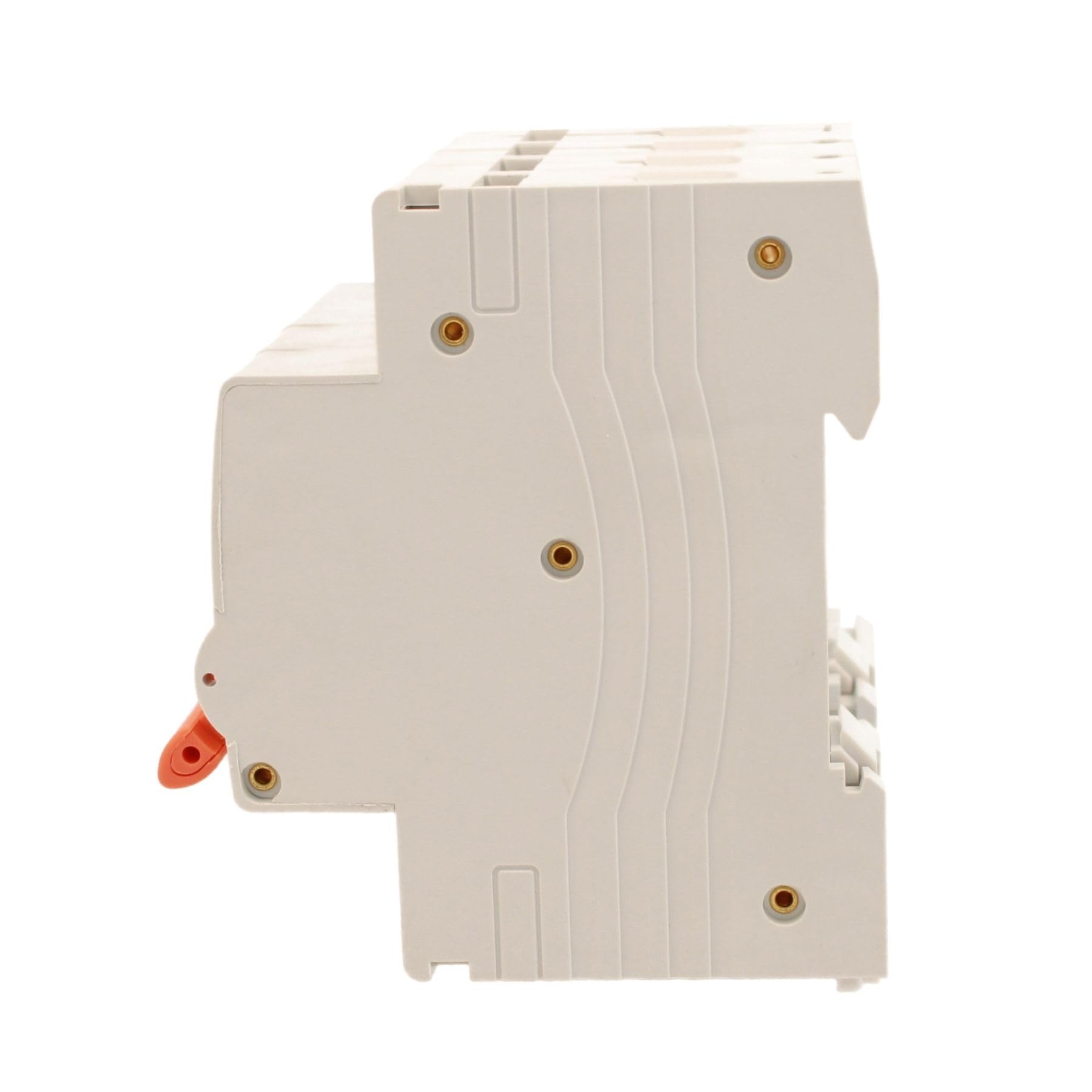 Interruptor diferencial magnetotérmico trifásico tipo A, 32 A C32, RCBO 3P+N 6 kA 30 mA Curva C 380 V, 4 módulos DIN, serie PL8M4 profesional electromagnética