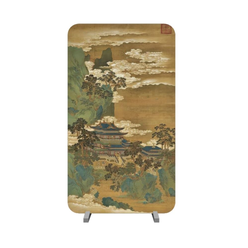 Privacy Screen Creative Retro Screen Partition for Home Living Room Entrance Shielding Study Office Decoration Landscape Room Divider