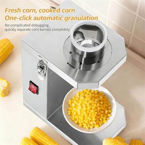 Trebbiatrice elettrica per mais, motore da 40 W, lama in acciaio inox, design compatto per una facile pulizia, strumento essenziale per la preparazione del mais fresco, ad alta efficienza
