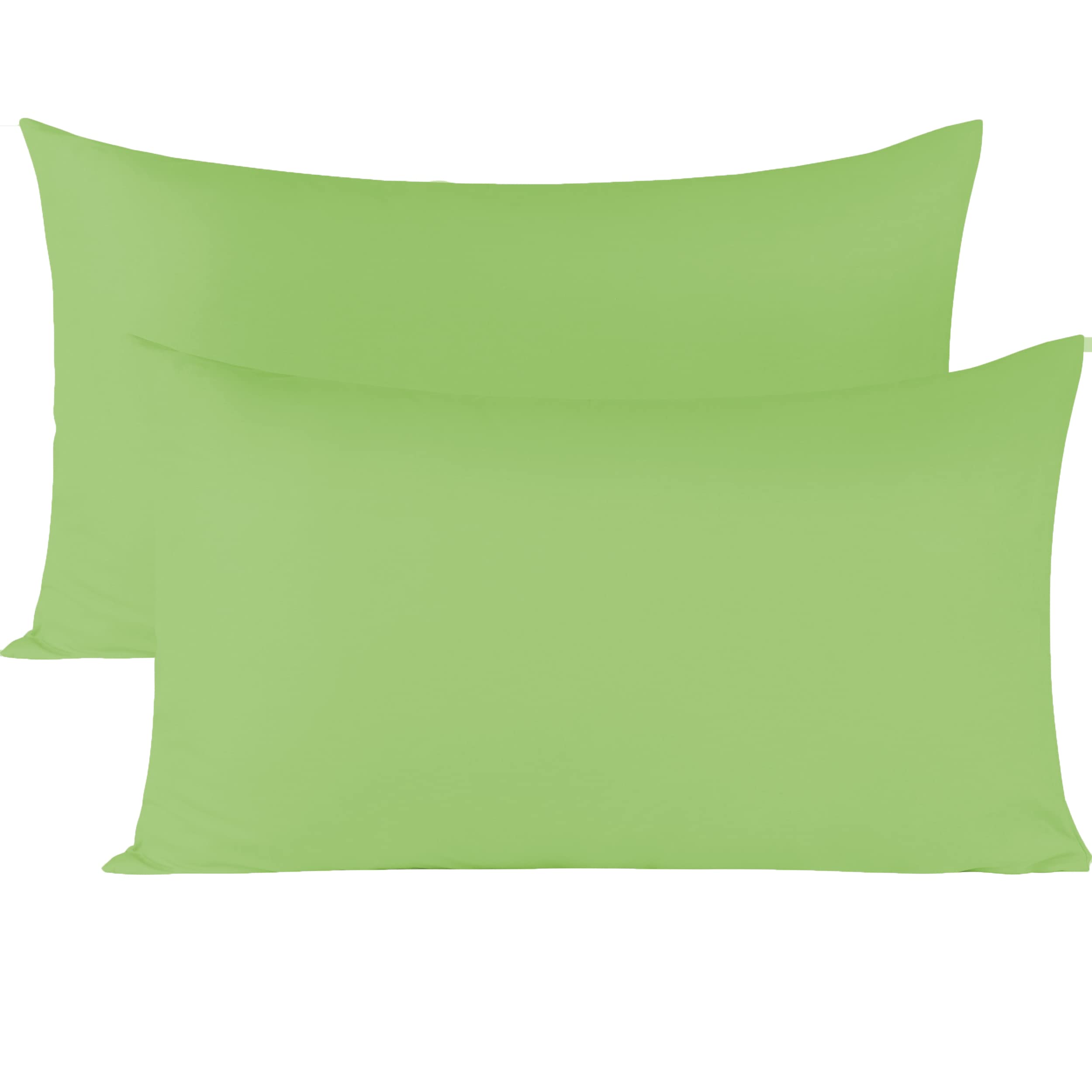 Toddler Travel Pillow 12 x 16 Inches - 400 Thread Count Egyptian Cotton 2 Piece Travel Pillowcase with Zipper Closure Small Pillow Cases Wrinkle Resistant - Sage Green
