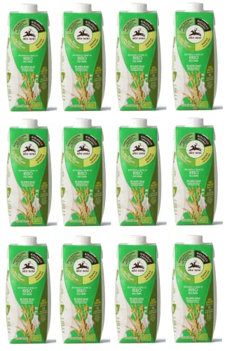 Alce Nero Bevanda Biologica Vegetale a Base di Riso - Bebida de verduras orgánicas a base de arroz, 500 ml, refrescante, sin alcohol