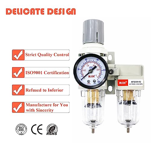 RIH Sistema de Secador de Ar-Filtros de Ar Duplos de 1/4