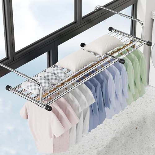 Stainless Steel Radiator Drying Rack Extendable Hanging Adjustabl...