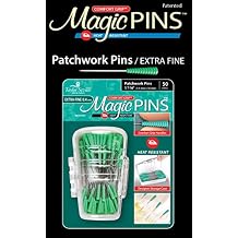 Taylor Seville Originals Comfort Grip Magic Pins Patchwork Extra Fine -Quilting Supplies-Sewing Supplies-Sewing Notions-50 Count
