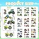 Traktor Tattoos für Kinder 10 Blatt, Bauernhof Fahrzeug Kindertattoos Hautfreundlich Set Temporäre Tattoos zum Aufkleben,Mitgebsel Kindergeburtstag Gastgeschenke Party Deko Geburtstag Deko Jungen Spie