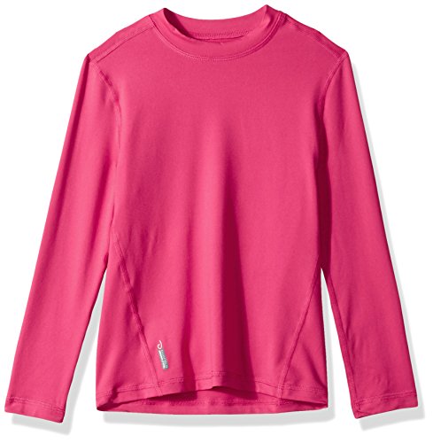 Duofold Girls' Big Flex Weight Thermal Shirt, pop Art Pink, Medium