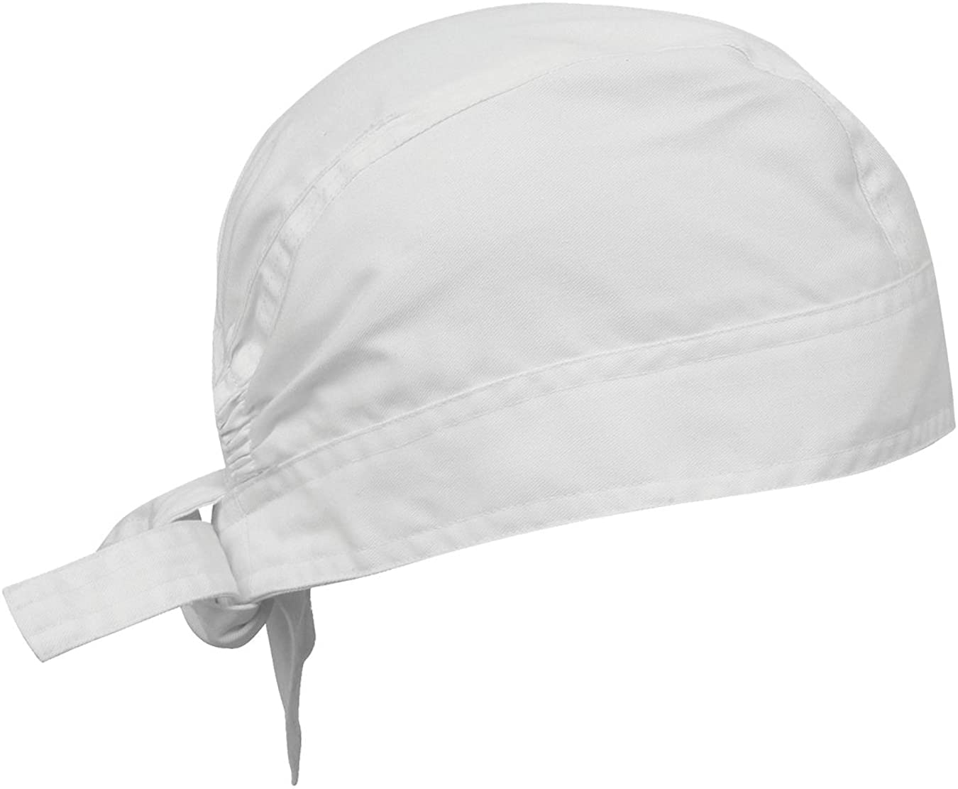 BISMAADH Unisex Chef's Bandana Skull Hat Cap with Sweat absorbent Soft Fleece White
