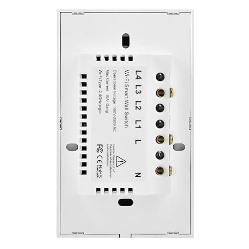 Miniatura 9 de Interruptor inteligente de 1 vía Control de luz de pared (Blanco EE.UU.)
