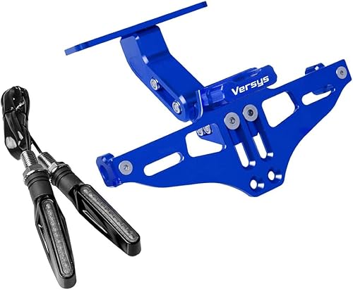 Para Kawasaki para VERSYS 300X 650CC 1000 para VERSYS X 250 300 soporte de matrícula con cola de luz eliminador de guardabarros ordenados marco de