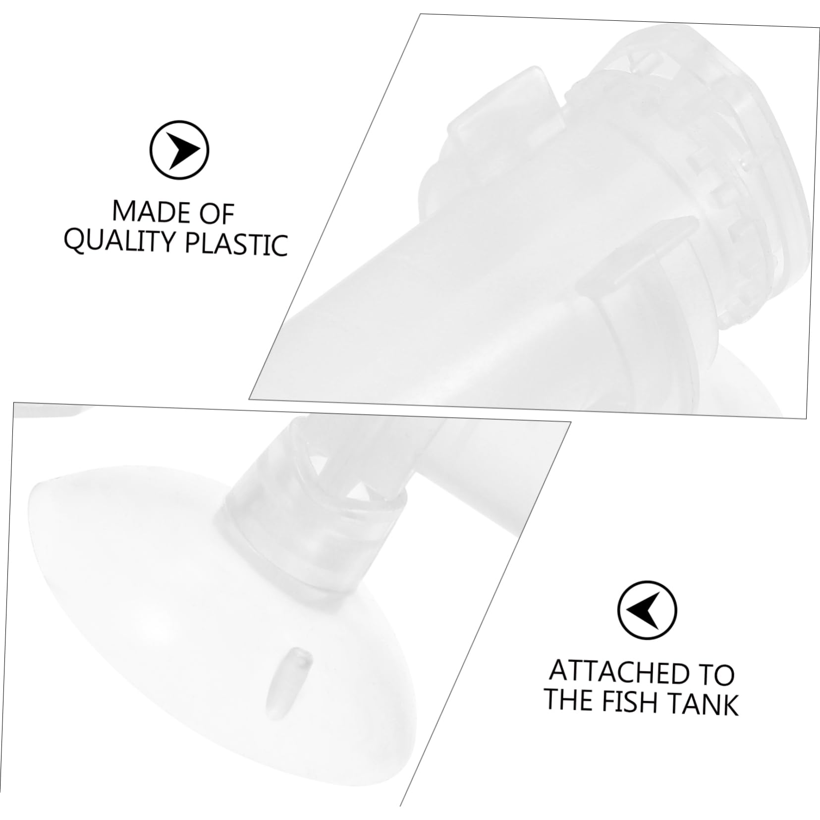 FOMIYES 15piezas Alimentador De Camarones Automático con Sujeción De Ventosa para Acuarios para Criaderos De Camarones y Peces Fácil De Limpiar y Usar