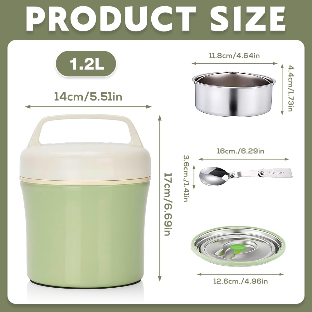Boîte Isotherme Repas 1.2L Chaud En Acier Inoxydable Tupperware