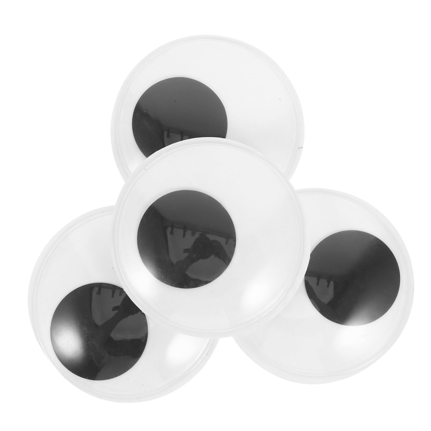 jojofuny DIY Projects Toy Eyes Stickers 4pcs Large Googly Eyes for Crafts Stuffed Animals Puppets Cards Photos Easy Application