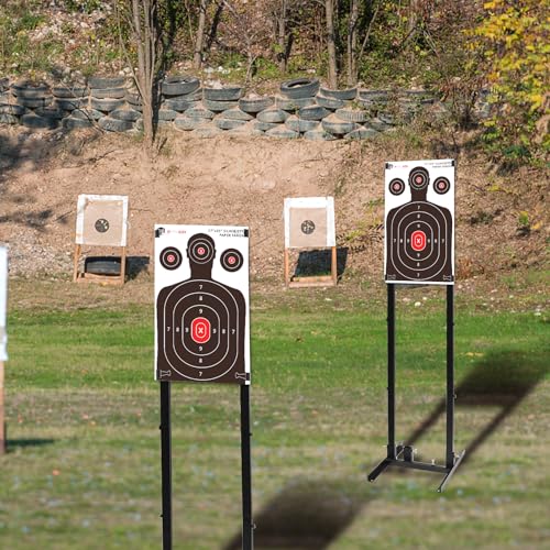 atflbox silhouette paper target for the range 17x25 inch target paper for indoor and outdoor use suitable for handguns pistols rifles airguns pellet gun bb guns