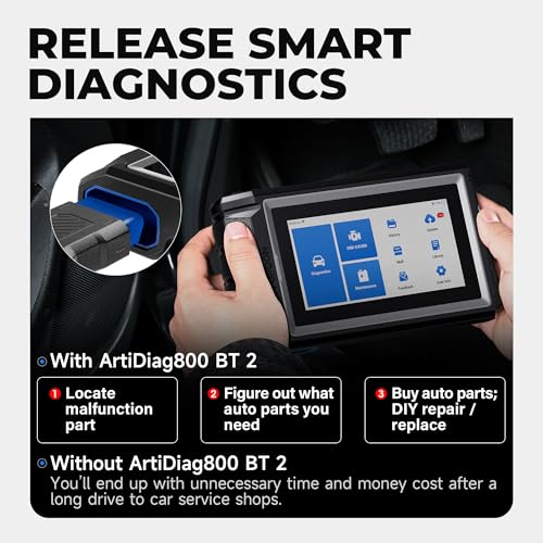TOPDON obd2 Scanner AD800BT V2.0, Bidirectional Scan Tool, Full Systems Diagnostic Tool for All Vehicles, Automotive Diagnostic Scanner for Car, 28+ Services, FCA AutoAuth, CANFD, 2 Years Free Update - 6