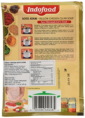 Indofood Soto Ayam Curry Sauce, 1.7 Ounce (Pack of 24)
