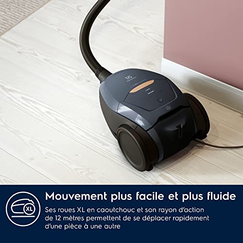 Electrolux Pure D8 Commandes à Distance Aspirateur Traineau avec Sac Ultra Silencieux 57dB Puissance Automatique Intelligente Poignée avec Commandes et Affichage LED PD82 8DB - vue 9