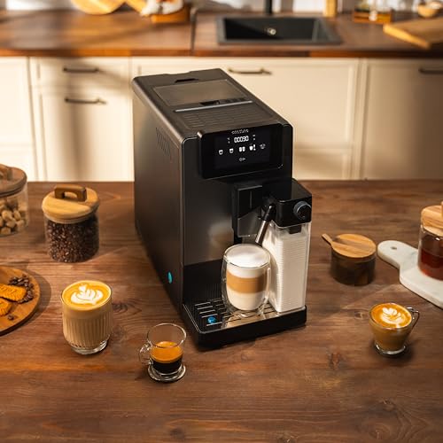 Cecotec Cafetera Superautomática Cremmaet Latte. 1350W, 19 Bares, Thermoblock, 6 Bebidas, Vaporizador, 5 Niveles Molido, Depósito Grano 150g, Leche 400ml y Agua 1.1L, Limpieza Automática, Panel Táctil - imagen 3