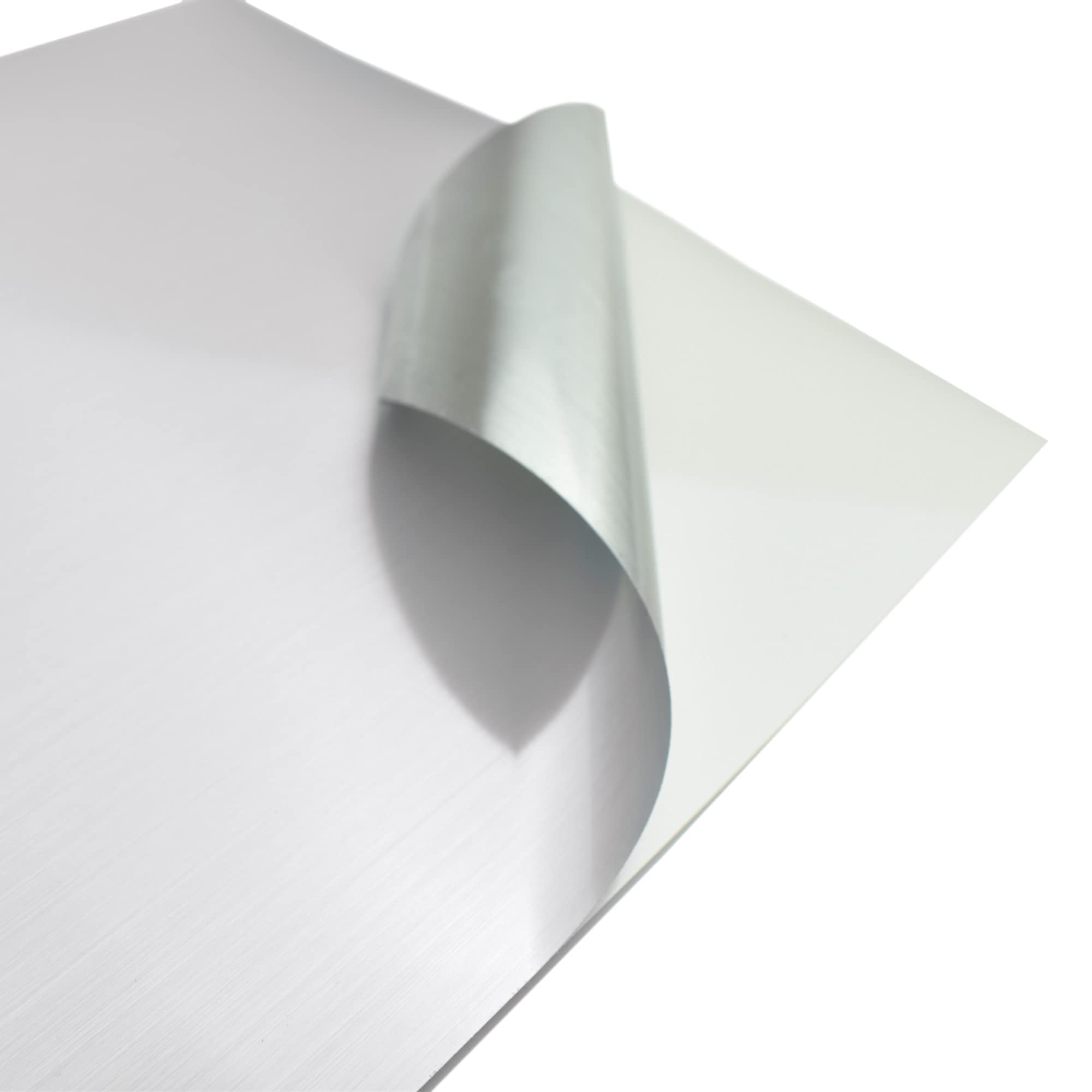 Evergreen Goods 10 fogli vinile adesivo A4 argento spazzolato etichette autoadesive impermeabili stampabili getto d'inchiostro laser Cricut