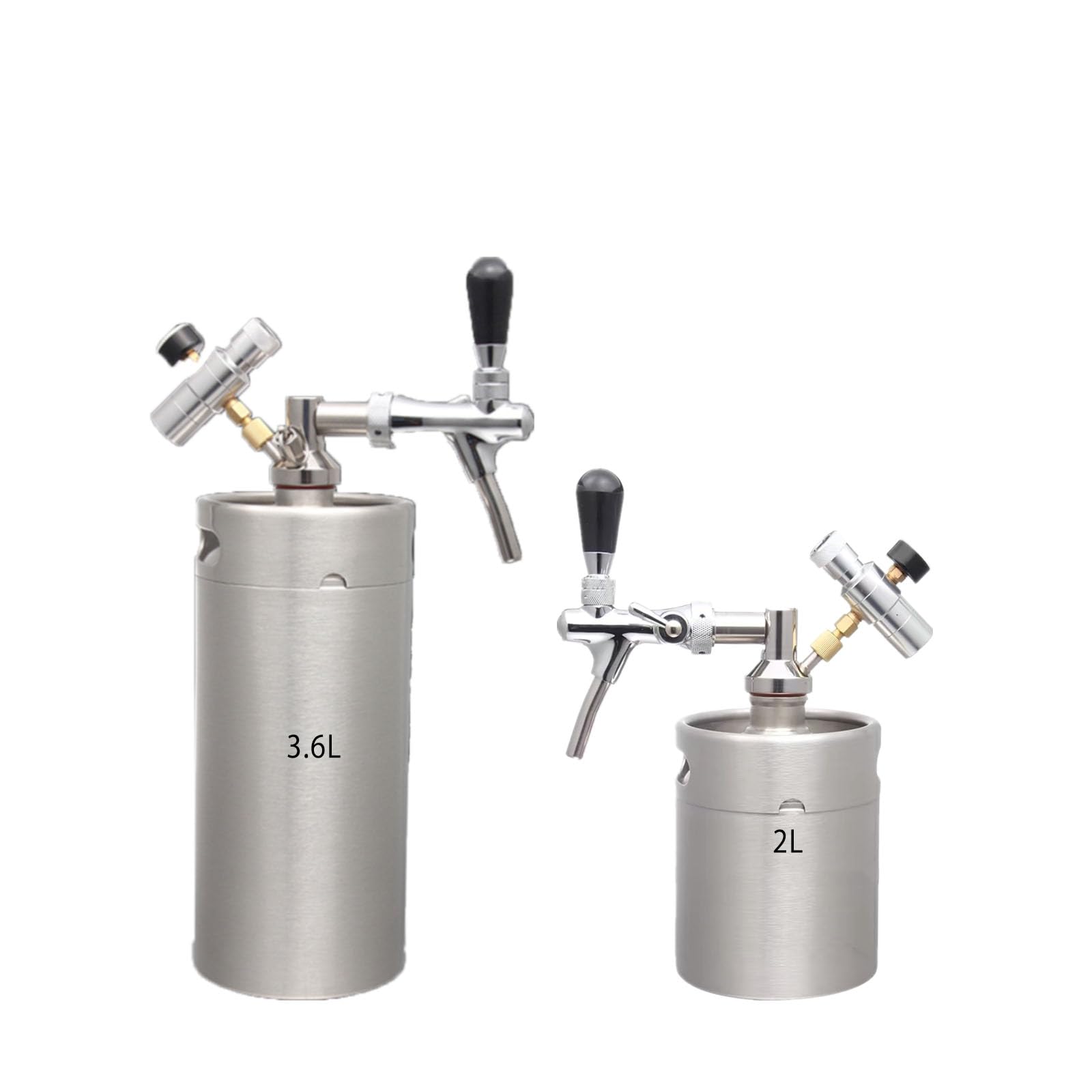 Amazon | MXBAOHENG ビール樽 3.6L ビールサーバー 自家醸造缶ビール