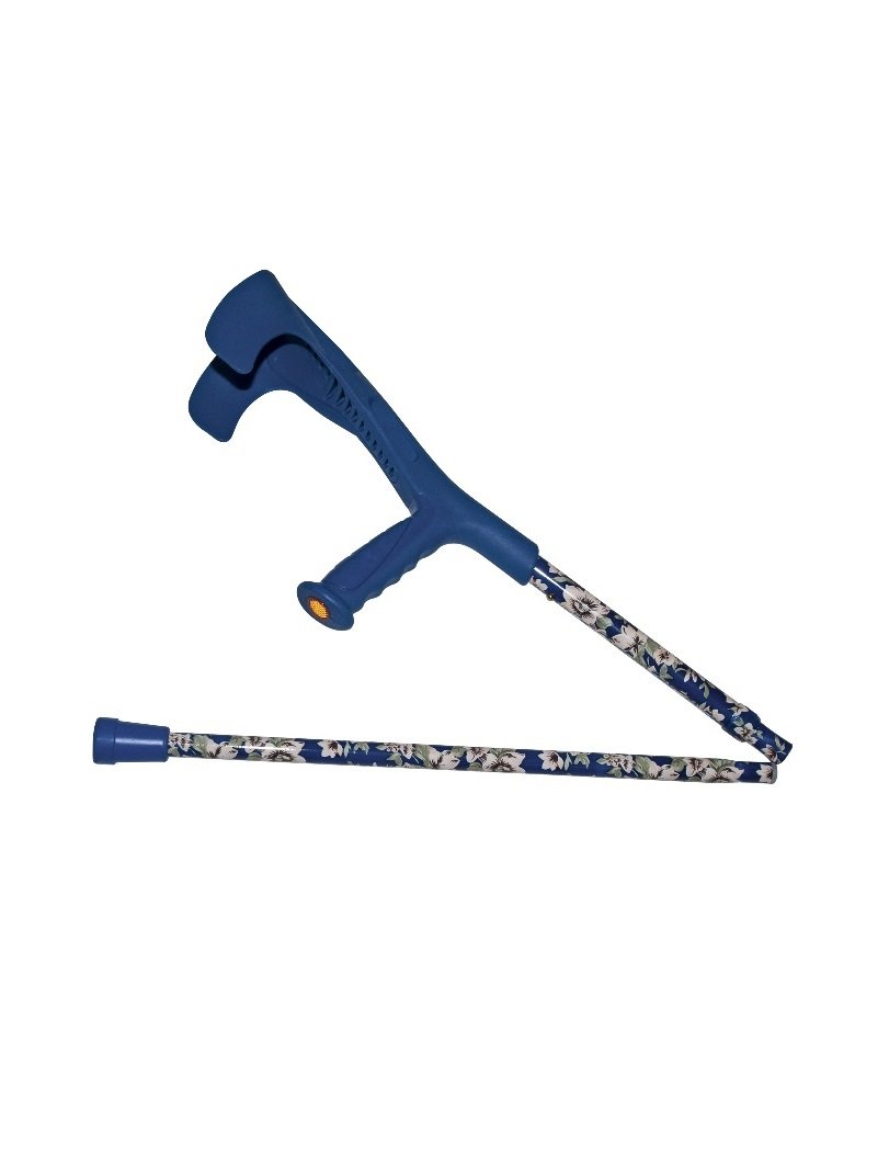 Muleta plegable – Plegable funkrutch azul – colorido antebrazo muletas Muleta de color azul para Fun con antideslizante Muleta consejos
