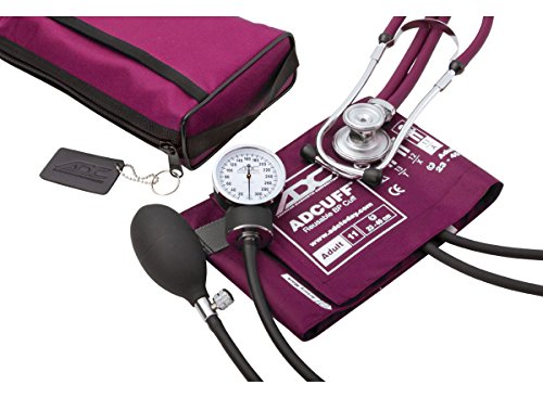 ADC Combo II SR Kit de esfigmomanómetro aneroide/Estetoscopio profesional de bolsillo para adultos formado por esfigmomanómetro Prosphyg 768 y estetoscopio ADC Sprague 641