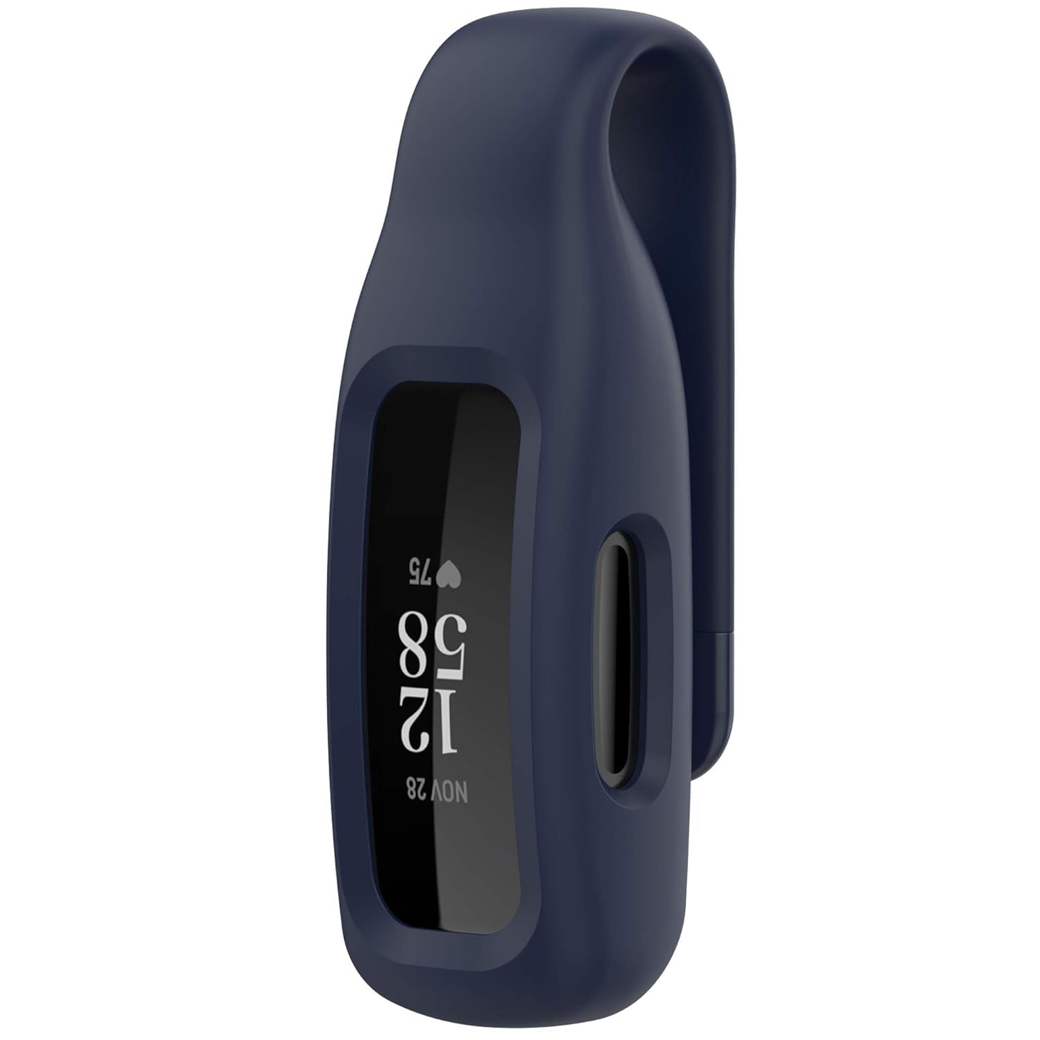 Clip Holder Compatible with Fitbit Inspire 2, Soft Silicone Pocket Clip Case, Secure Sport Accessory, Blue