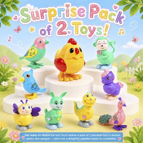 Image of Zest 4 Toyz Jumping Animals Cute Baby Toys for 6 to 12 Months | Jumping Walking Key Toys Set for Kids - Fun & Interactive Animal Toy Set for Boys & Girls- Assorted Color & Design - 2pcs
