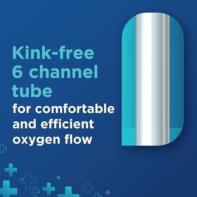 Image of O2 Nasal Soft Tube for Oxygen Concentrator or Cylinder with Adjustable Oxygen Concentration Delivery - Adult | 2 Meter (1, Adult)