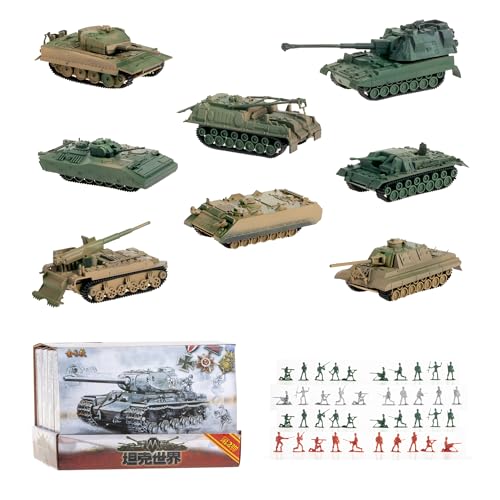 Ingwetech MM0398- 35BR40 1:72 Assembly Tank Model Set 8 Pcs Incl. Panzer Iii cover