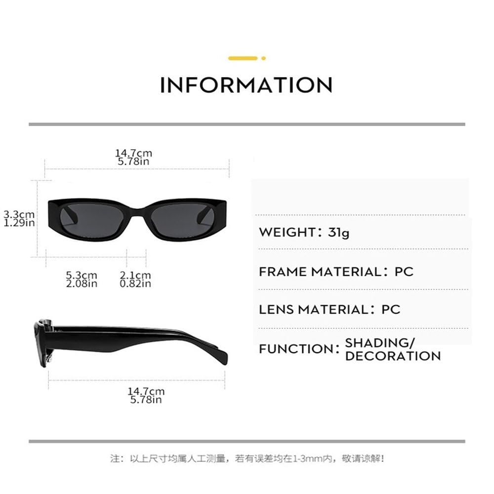 Gafas de sol ovaladas pequeñas retro de moda para mujer y hombre con b