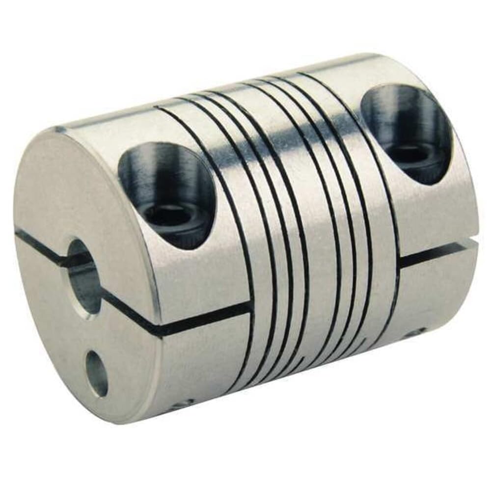 Ruland MWC25-8MM-1/4"-A 7075 Aluminum Beam Coupling, 4-Beam Clamp Style, 8 mm x 0.250" Bores, 0.984"/25.0 mm OD, 1.181"/30.0 mm Length-picture-25