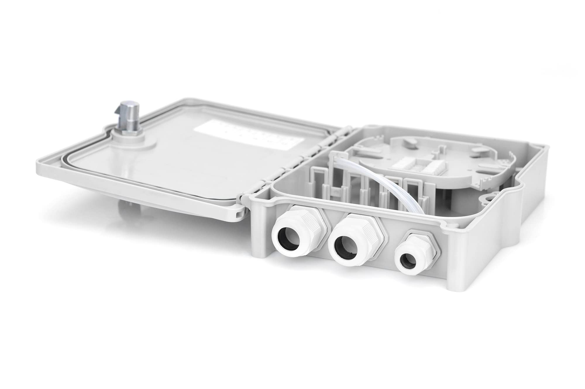 DIGITUS LWL-Distributionsbox für Außen – für 6 SC-Duplex-Kupplungen – Grau