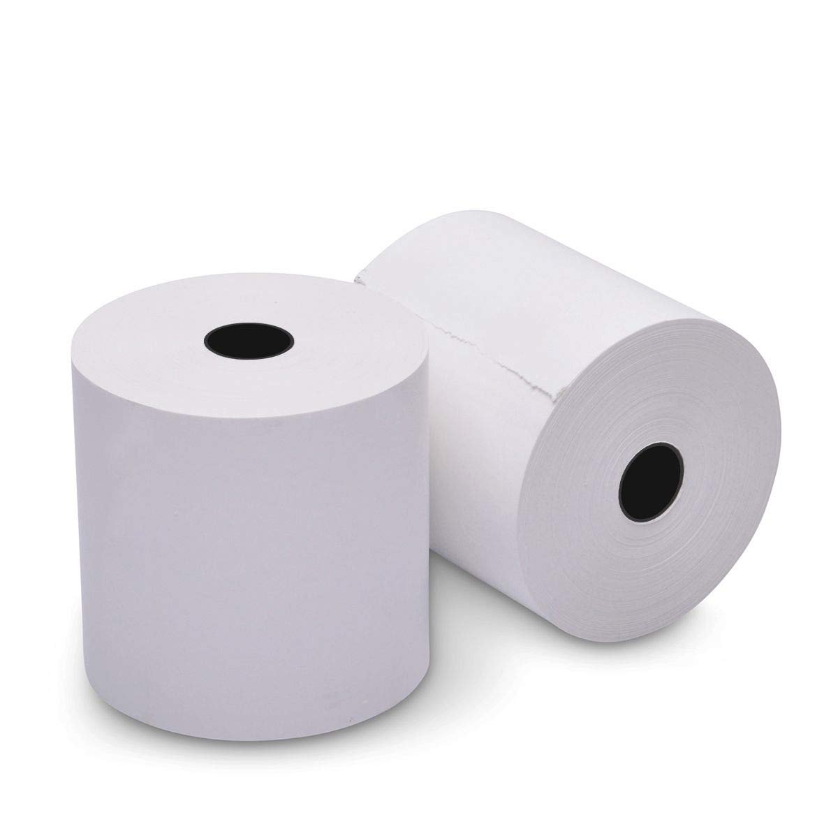 Carton de 30 bobines pour reçus 80 mm x 80 mm Papier thermique 55 g/m² sans Phenol. Blanc - rouleaux bobine de caisse ticket reçu
