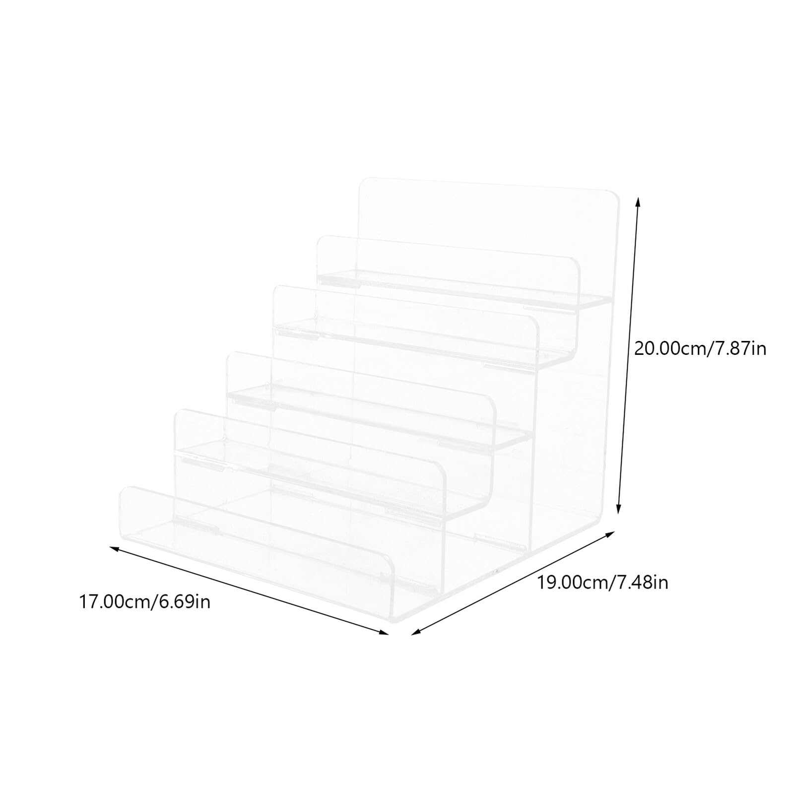 Expositor de Acrílico Trapezoidal Multicapa para Billeteras y Bolsos
