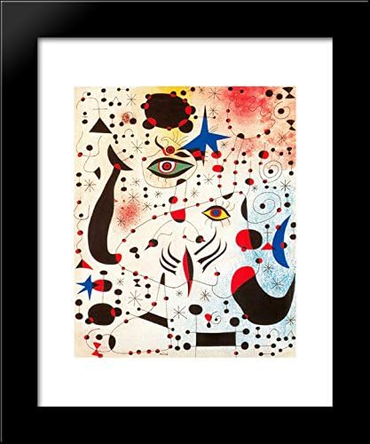 Ciphers and Constellations, in Love with a Woman 20x24 Framed Art Print by Miro, Joan