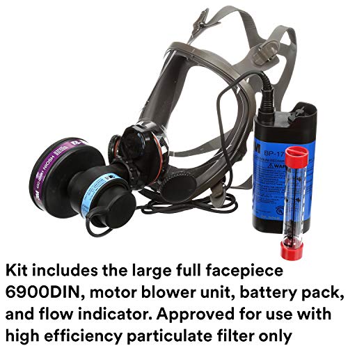 3M Powerflow Powered Air Purifying Respirator Kit 6900PF, FaceMounted