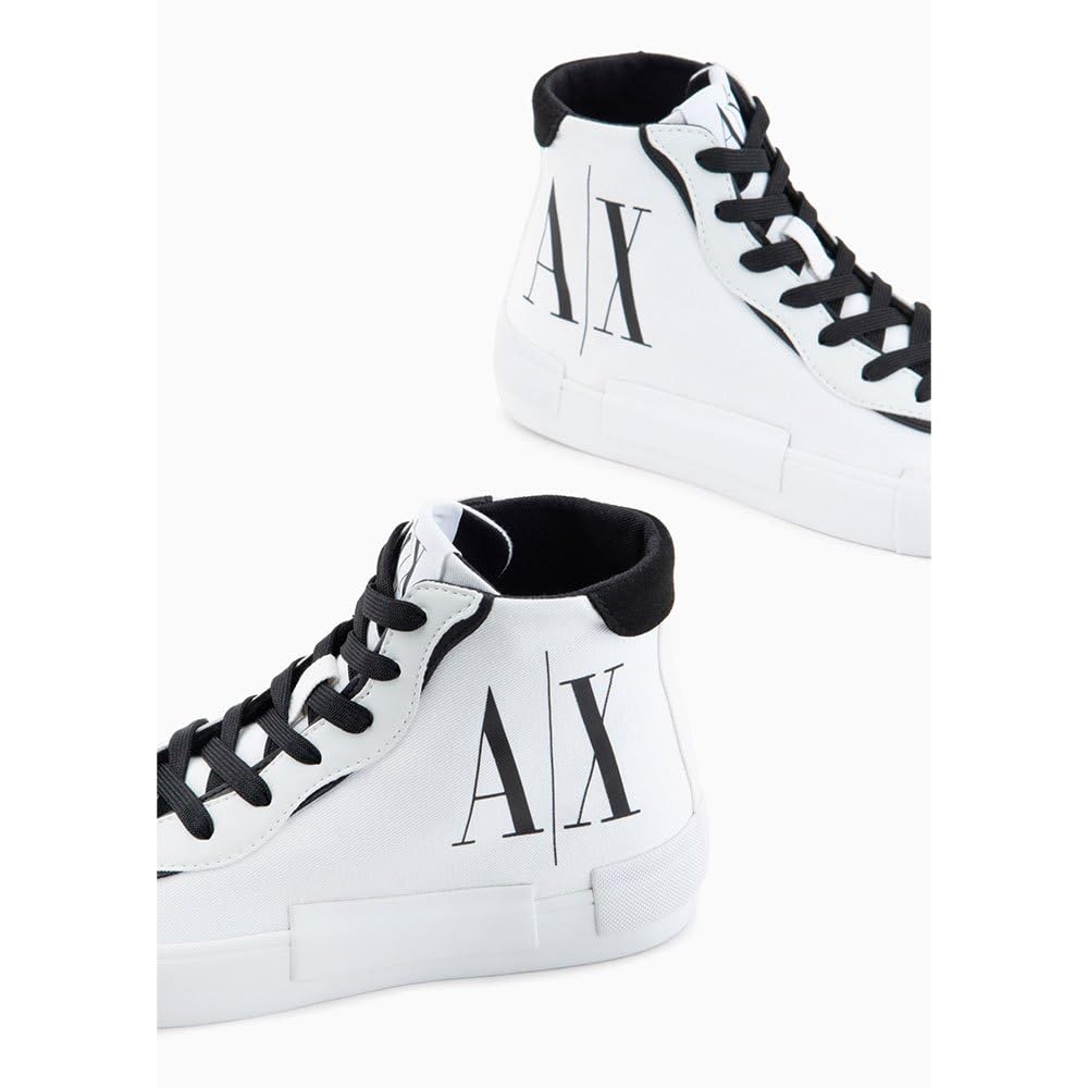 Armani Exchange Scarpe da Ginnastica Alte Top Axe Bianche