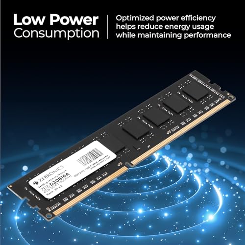 Image of Zebronics 8GB DDR3 RAM for PC, 1600MHz, Low Power Consumption, High Stability Performance (D30816A)
